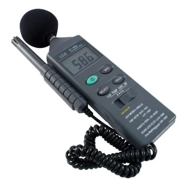 Cem Dt 8820 Ses Işık Isı Nem Ölçü Aleti Dt8820 Dt-8820 - Görsel 2