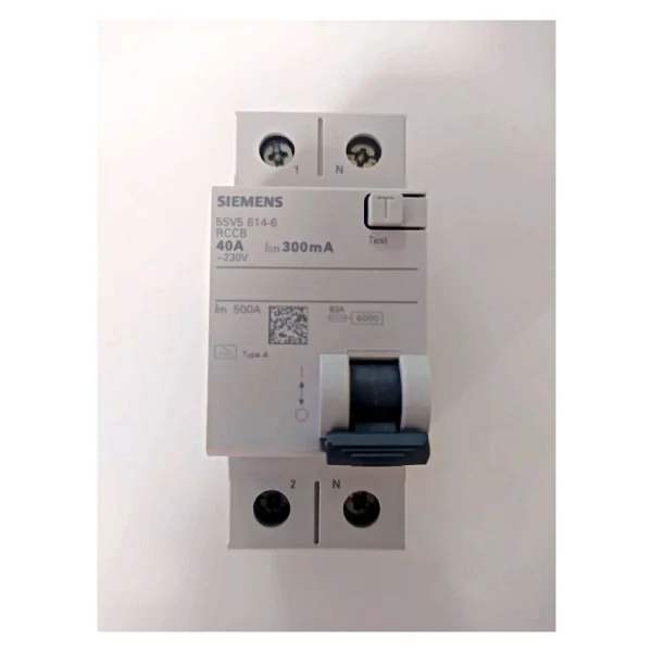 Siemens 5SV5614-6 2x40 A 230 V 300 mA A Tipi Kaçak Akım Rölesi - Görsel 2