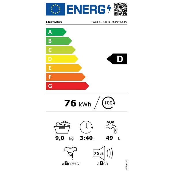 Electrolux Ew6f4923eb Perfectcare 600 1200 Devir 9 Kg Çamaşır Makinesi - Görsel 10