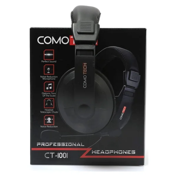 Comotech Ct-1001 Kulak Üstü Kulaklık - Siyah - Görsel 2