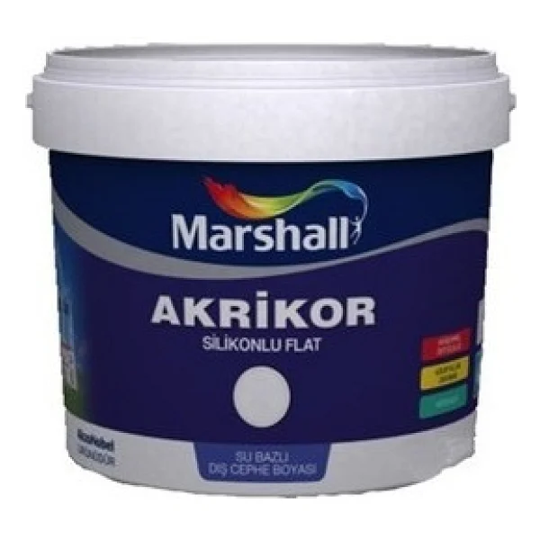 Marshall Akrikorlu Silikonlu Akrilik 7.5 Lt Dış Cephe Boyası - Görsel 2