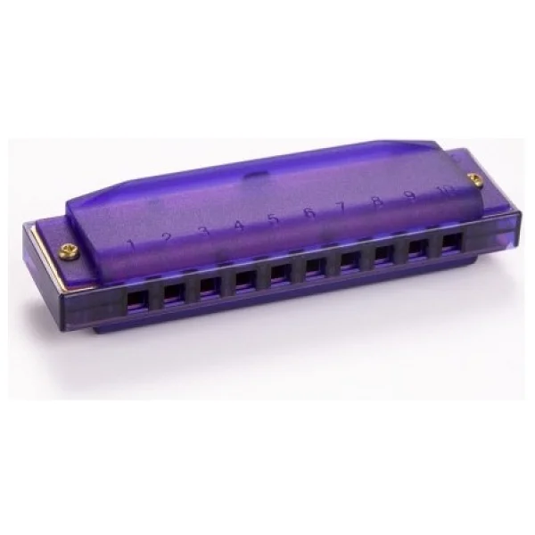 Hohner M1110p Translucent Purple Harp Do Majör Mızıka - Görsel 2