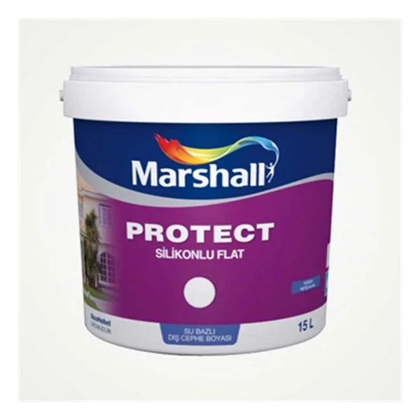 Marshall Protect Silikonlu Flat 7.5 Lt Dış Cephe Boyası - Görsel 2
