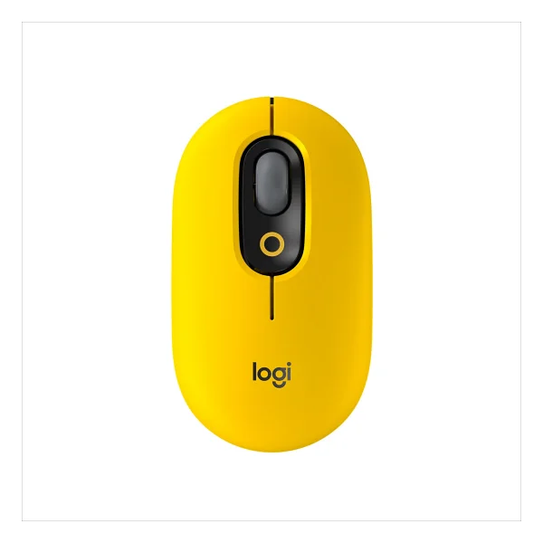 Logitech Pop Emoji 910-006546 Sarı Sessiz Optik Kablosuz Mouse - Görsel 4