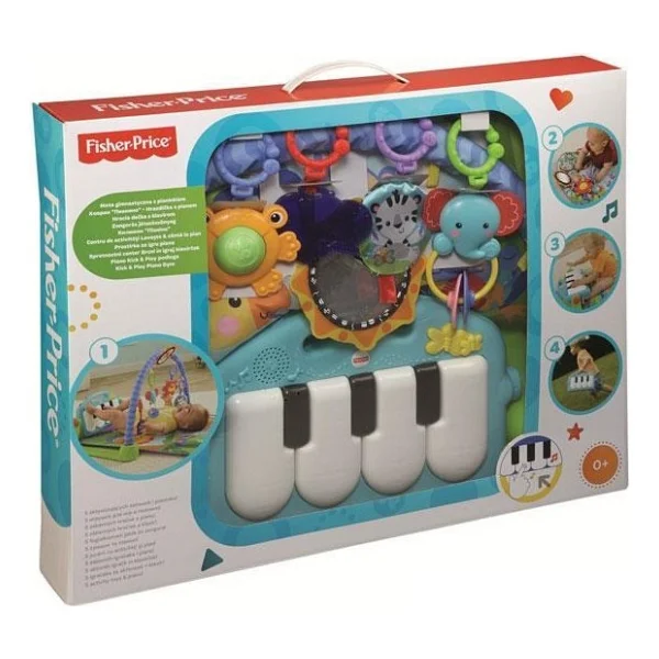 Fisher-Price Fisher Price Piyanolu Jimnastik Merkezi Bmh49 - Renkli - 65 X 43 Cm - Görsel 2
