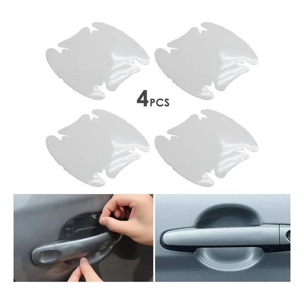 Oto Araç Araba Kapı Kolu Koruyucu Film (4lü Set) - Görsel 6