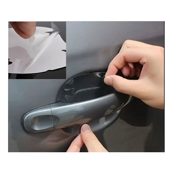 Oto Araç Araba Kapı Kolu Koruyucu Film (4lü Set) - Görsel 7