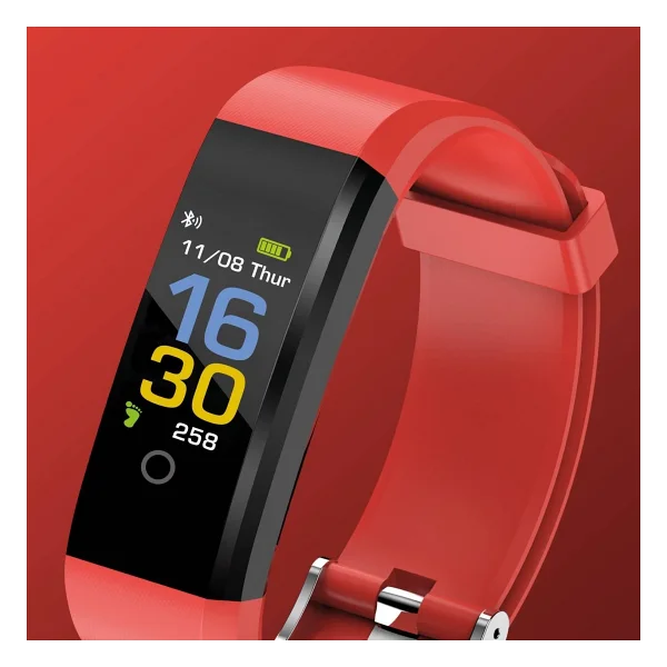 PoloSmart Smartfit Akıllı Bileklik Kırmızı - Görsel 3