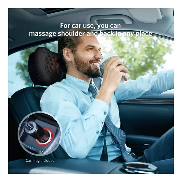 Eragon Shiatsu Black Ovmalı Boyun Bel Sırt Karın Ayak Masaj Aleti Masaj Yastığı - Görsel 4