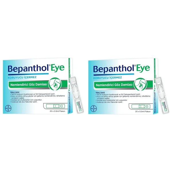 Bepanthol Eye Göz Damlası 0,5 Ml 20 Flakon 2 Adet - Görsel 6