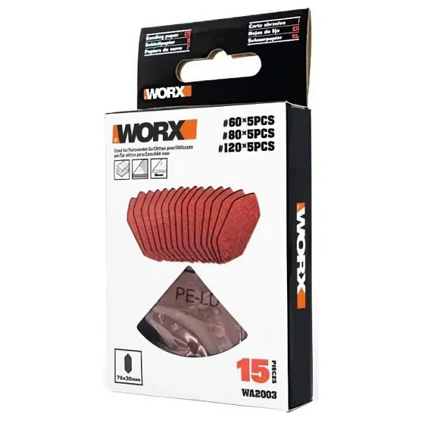 Worx Wa2003 76 X 30 Mm 15 Adet Cırtlı Universal Mouse Zımpara Kağıdı - Görsel 3