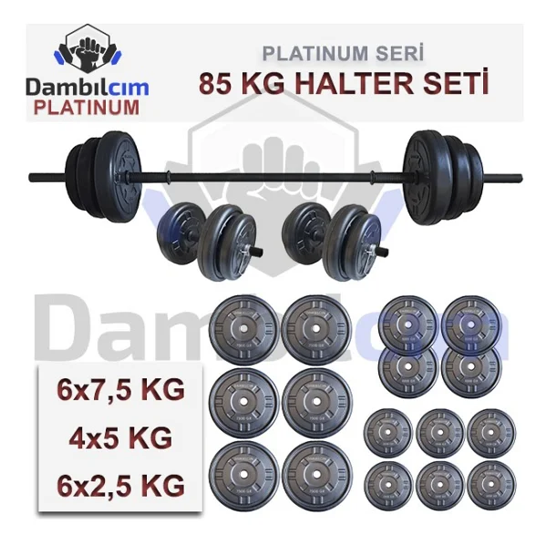 Dambılcım Platinum 85 Kg Dambıl Seti - Görsel 3