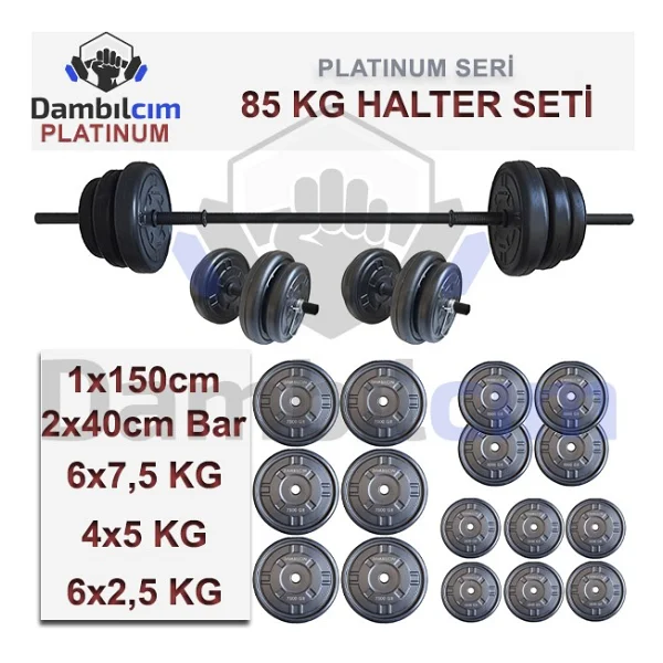 Dambılcım Platinum 85 Kg Dambıl Seti - Görsel 4