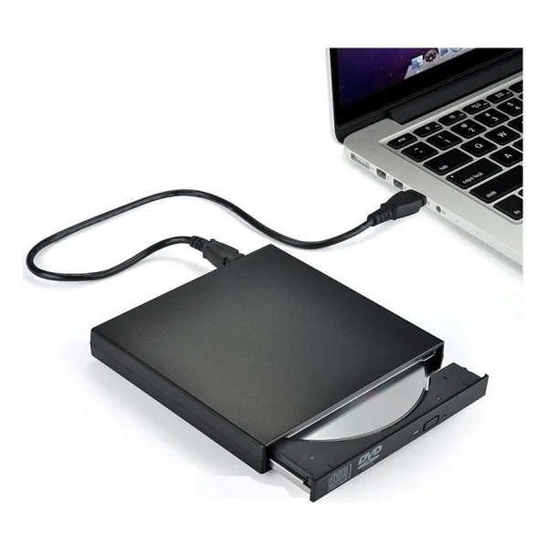 Alfasis Harici DVD Rw USB 2.0 CD DVD Yazıcı Okuyucu - Siyah - Görsel 4