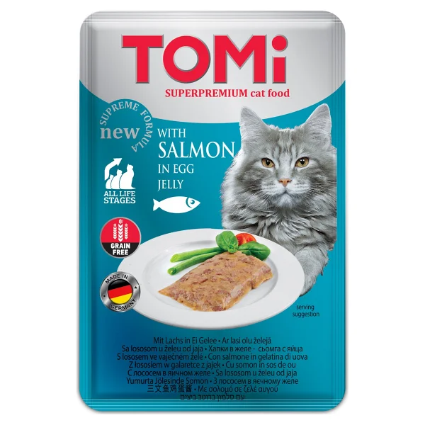 Tomi Somonlu Ve Yumurtalı 100 Gr Yetişkin Kedi Yaş Maması - Görsel 4