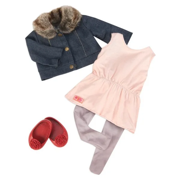 Our Generation Kıyafet Jean Jacket & Fur Collar - Görsel 3
