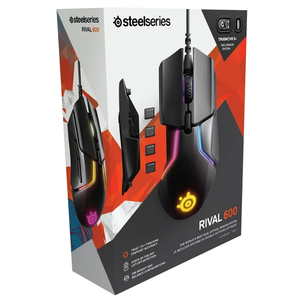 Steelseries Rival 600 RGB Ergonomik Optik Kablolu Oyuncu Mouse - Görsel 6