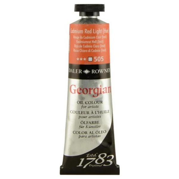 Daler-Rowney Georgian 38 Ml Yağlı Boya N:505 Cadmium Red Light Hue - Görsel 9