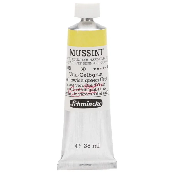 Schmincke Mussini 35 ml 208 Yellowish Green Ural Yağlı Boya - Görsel 3
