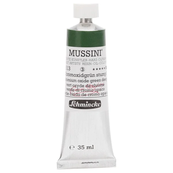 Schmincke Mussini 35 Ml 513 Chromium Oxide Green Deep Yağlı Boya - Görsel 2
