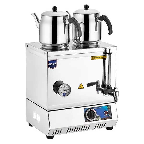 Remta Ep02 30 Model Çift Demlikli Pleytsiz Elektrikli 24 Lt Çay Kazanı - Görsel 4