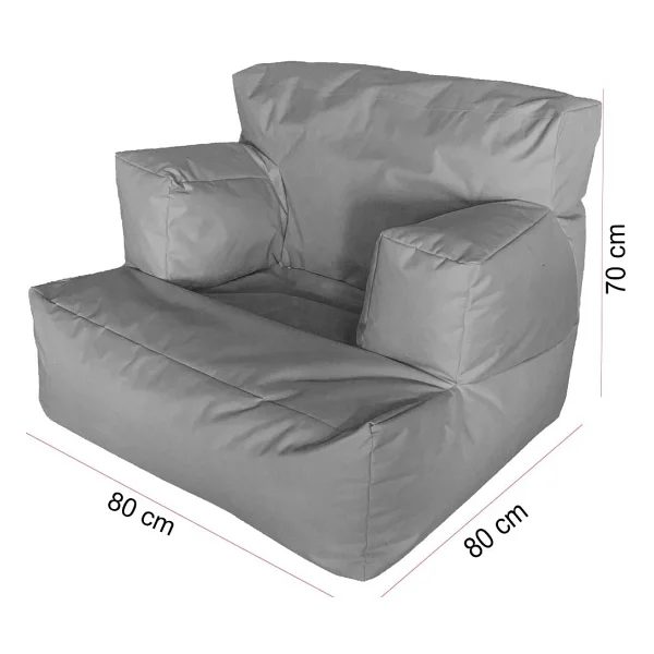 Pufumo Relax Armut Koltuk Kırmızı - Görsel 3
