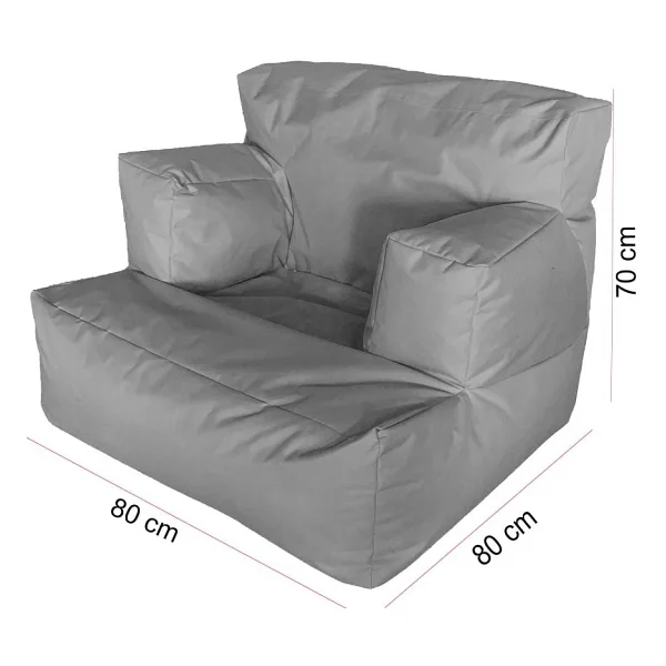 Pufumo Relax Armut Koltuk Siyah - Görsel 3