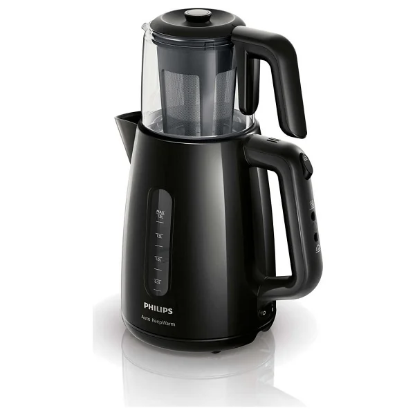 Philips Daily Collection Çay Makinesi, 1700w, 1,9 Lt Su Isıtıcısı, Otomatik Sıcak Tutma, Cam Demlik, Hd7301/00 - Siyah - Görsel 8