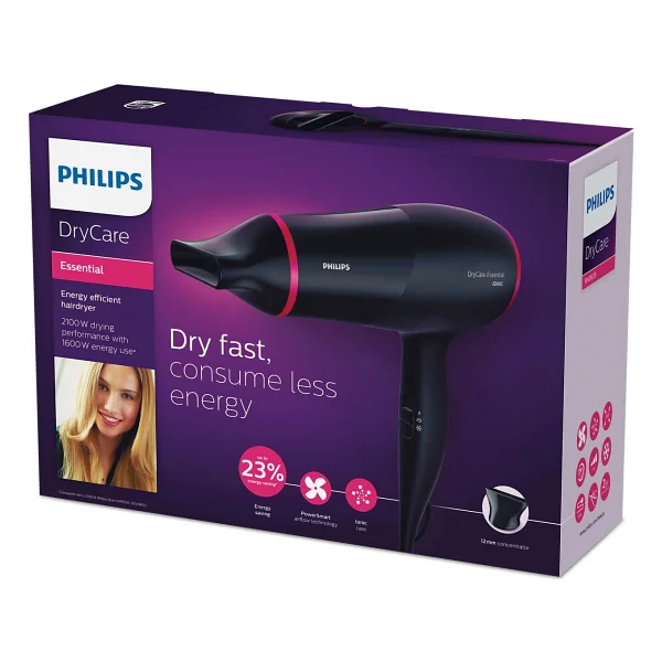 Philips Bhd029/00 Drycare Essential 1600 W İyonlu Saç Kurutma Makinesi - Görsel 6