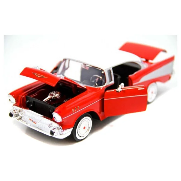 Vardem 1:24 73228ac 1957 Chevy Bel Air 12 Model Araba - Görsel 4