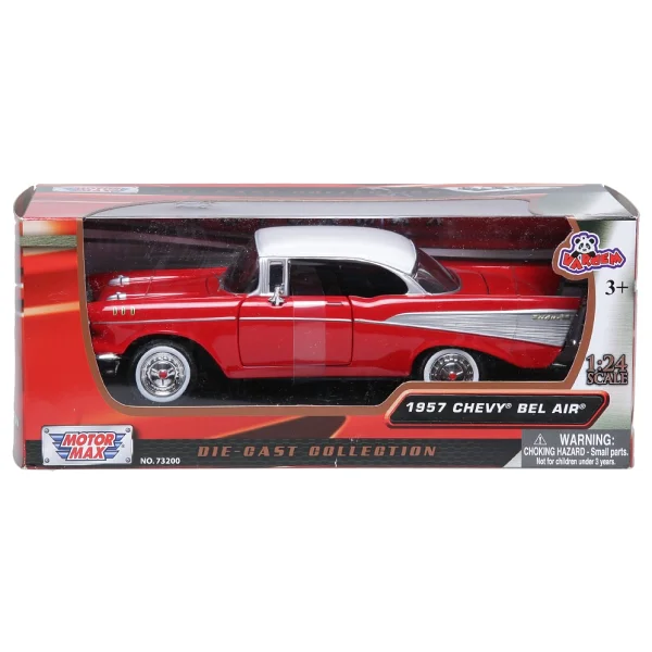 Vardem 1:24 73228ac 1957 Chevy Bel Air 12 Model Araba - Görsel 5