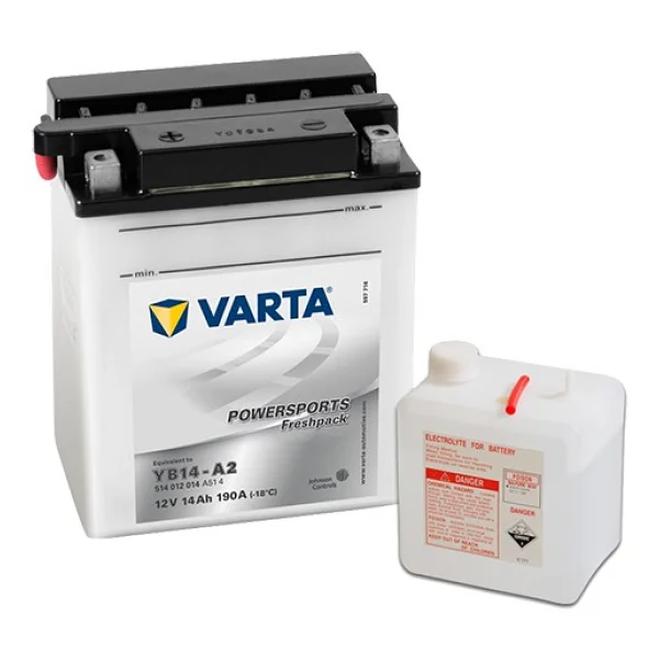 Varta Powersports Freshpack Yb14-A2 12 V 14 Ah 190 Cca Motosiklet Aküsü - Görsel 3