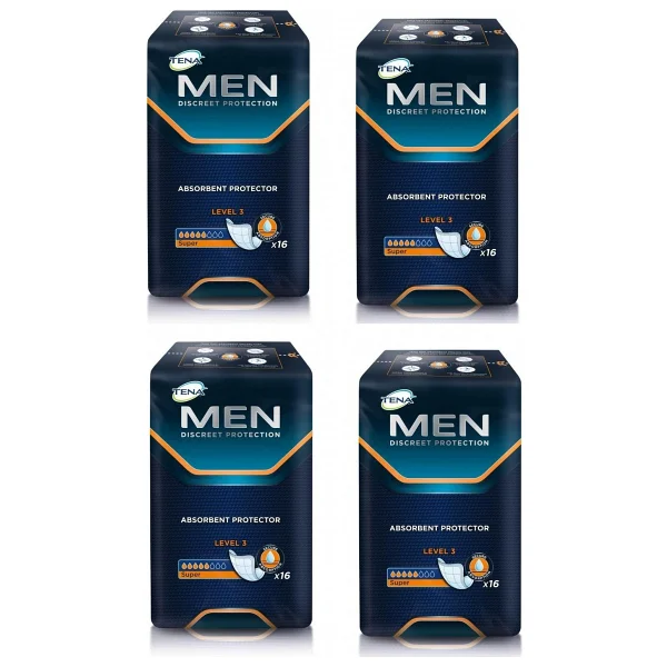 Tena Level 3 16'lı 4 Adet Erkek Mesane Pedi - Görsel 2