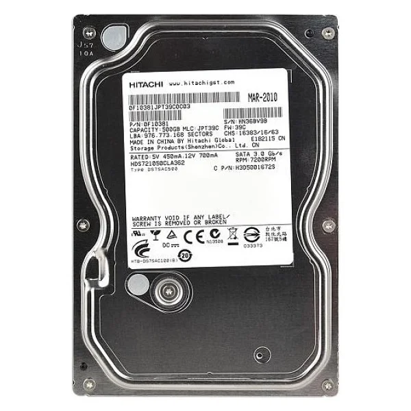 Hitachi hds721050cla662 500 GB SATA Hard Disk - Görsel 2