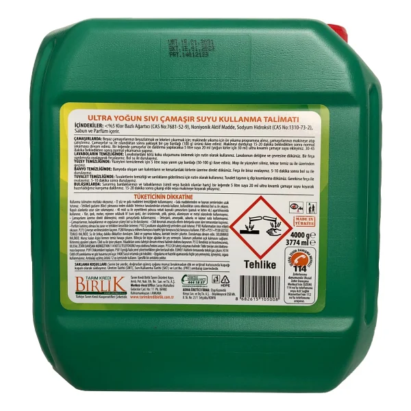 Tarım Kredi Birlik Elit Ultra Çamaşır Suyu 3.77 Lt - Görsel 2