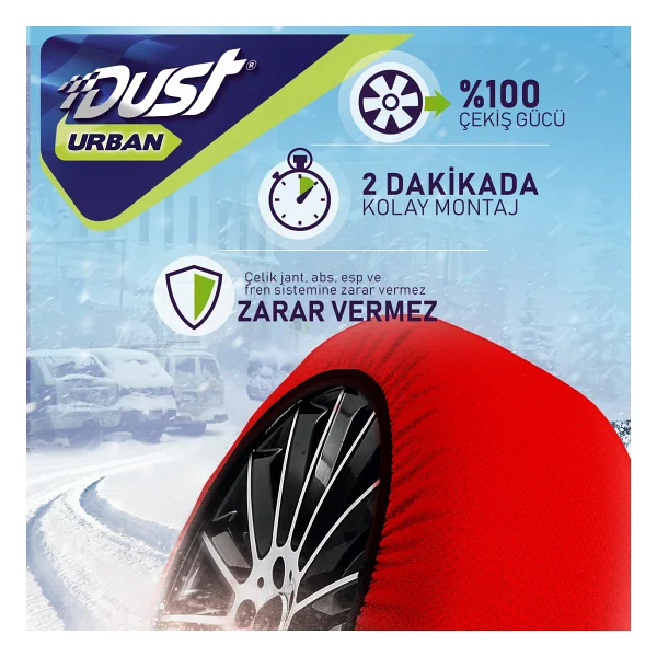 Dust Auto Urban Kar Çorabı - Kar Zinciri Muadili - Görsel 2