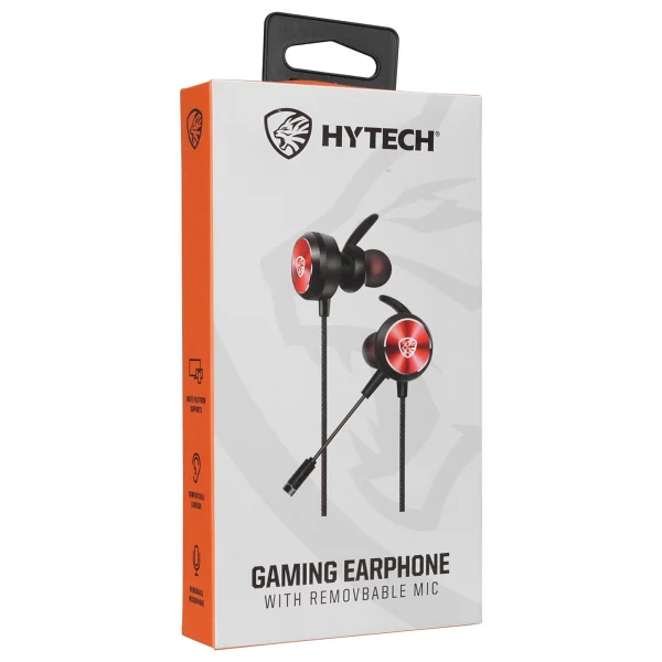 Hytech Hy-Gk3 Kırmızı Kablolu Mikrofonlu Kulak İçi Oyuncu Kulaklığı - Görsel 3