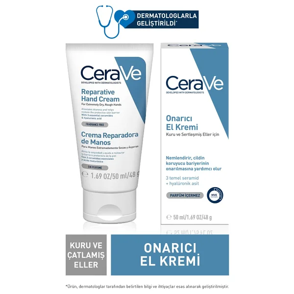 Cerave Reperative Hand Cream 50 Ml Onarıcı El Kremi - Görsel 8