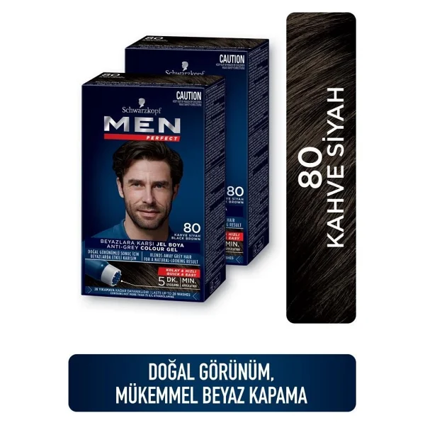 Men Perfect 70 Koyu Kahve 2 Adet Erkek Saç Boyası - Görsel 6