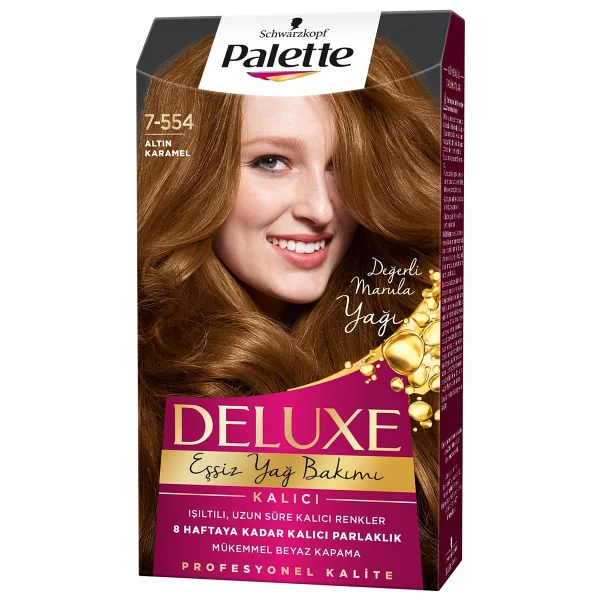 Palette Deluxe 7.554 Altın Karamel Saç Boyası - Görsel 2