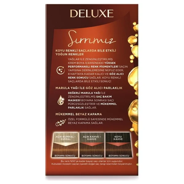 Schwarzkopf Palette Deluxe Yoğun Renkler 7-57 Tarçin Kahve Saç Boyası - Görsel 4