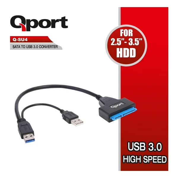 Qport Q-Su4 USB 3.0 To Sata Dönüştürücü - Görsel 2
