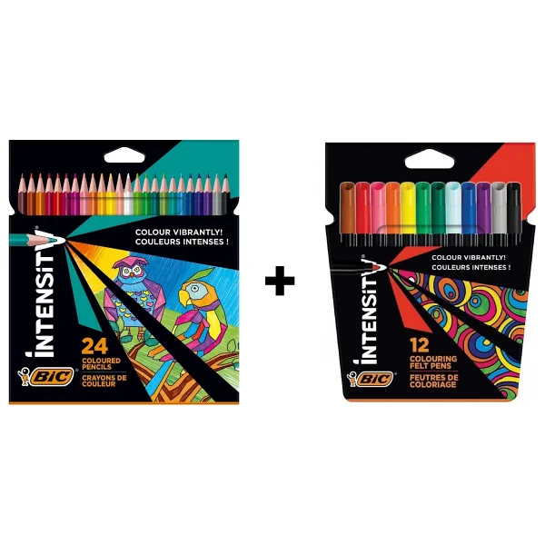 Bic Intensity 24'lü Okul Seti Ve 12'li Intensity Keçeli Kalem Seti - Görsel 2