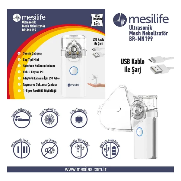 Mesilife Br-Mn199 Mesh Nebulizatör - Görsel 2