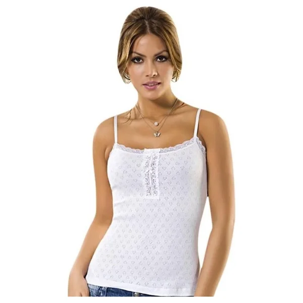 Anıt 2171 Jakarlı Fiyonklu Atlet - XL - Beyaz - Görsel 4