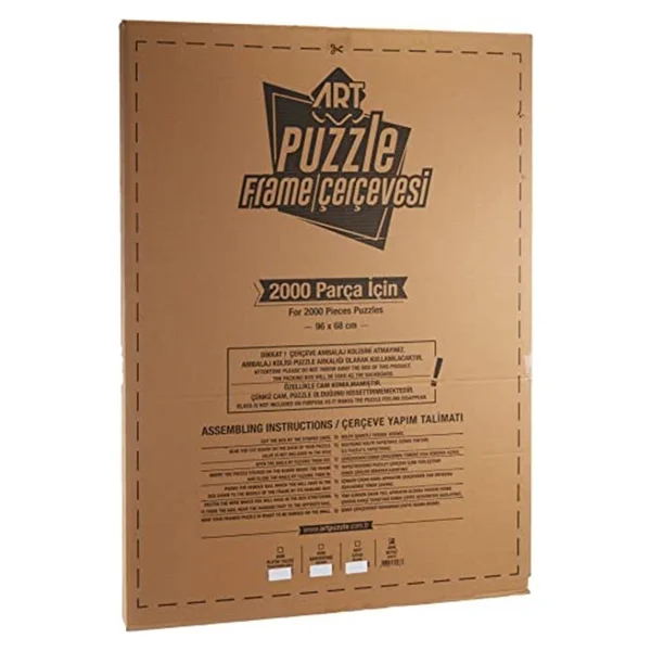 Art Puzzle Çerçevesi 2000'lık Beyaz Çerçeve Puzzle - Görsel 4