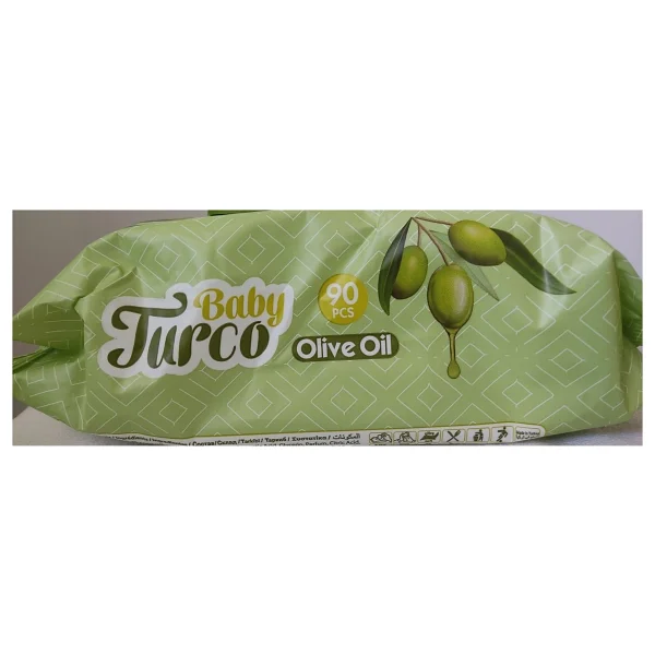 Baby Turco Zeytinyağlı 90 Yaprak Islak Bebek Havlusu - Görsel 10