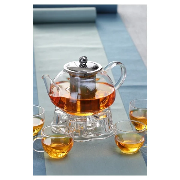 Paçi 1600ml Isıya Dayanıklı Süzgeçli Cam Demlik - Görsel 4
