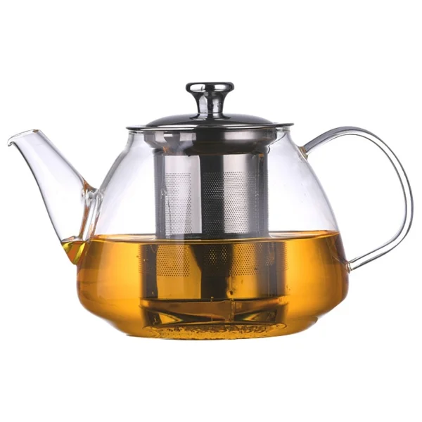 Paçi 1600ml Isıya Dayanıklı Süzgeçli Cam Demlik - Görsel 3