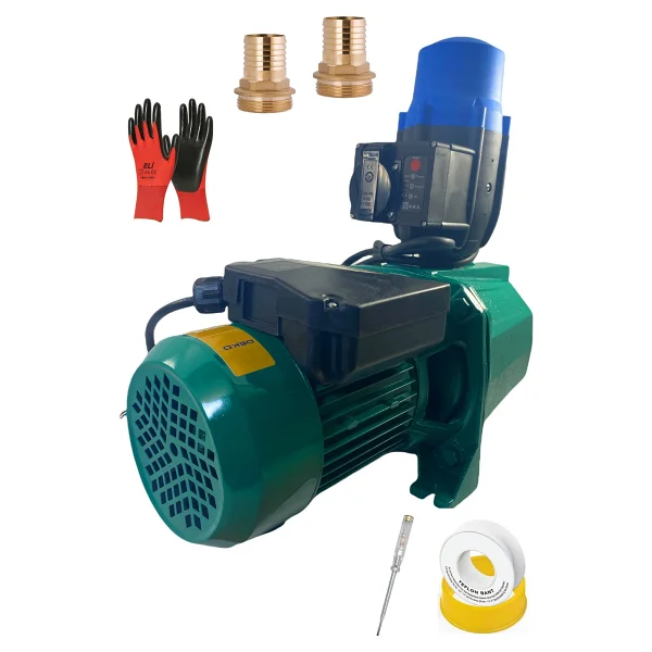 Deko Turkey Metal Paslanmaz Jetmax Motorlu Otomatik Sistem Paket Hidrofor 1 Hp Tak Çalıştır Full Set - Görsel 5